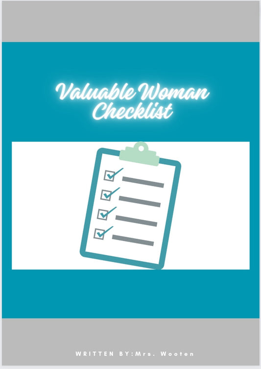 Valuable Woman Check List